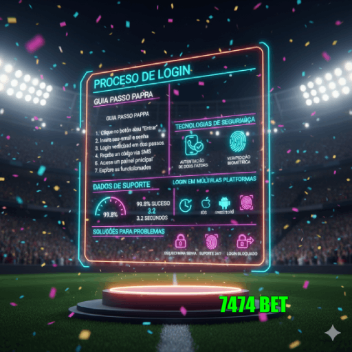 Figura 1 do login da 7474 BET